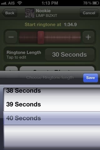 วิธีทำ Ringtone iphone ด้วย App Mobile 17 30