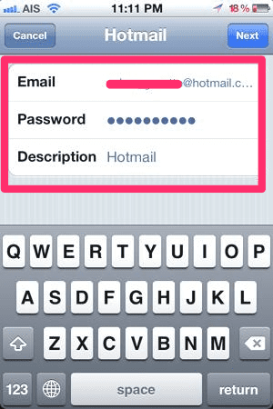 วิธีการตั้งค่า email ใน iphone ipad 19