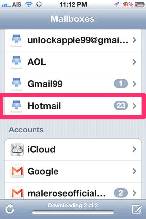วิธีการตั้งค่า email ใน iphone ipad 21